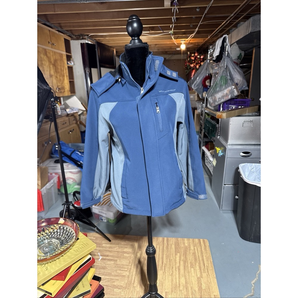 weatherproof brand jacket women Gray Blue Expedition Style Waterproof‎ Size M